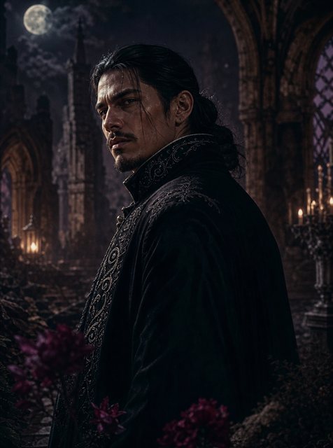 Gothic Noir look · man