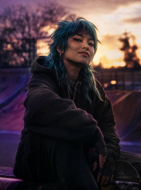 Tsundere look · non-binary